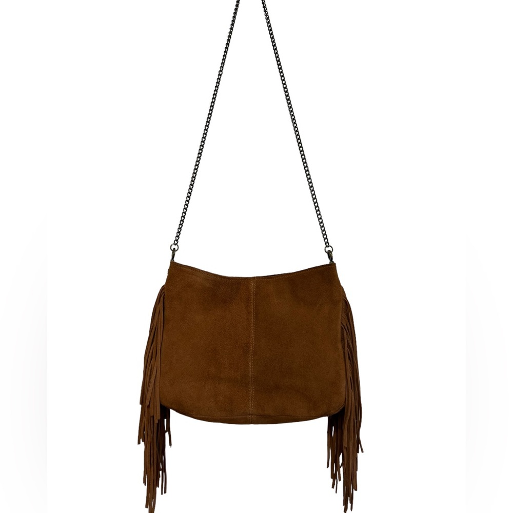 Ecote Suede Fringe Shoulder Bag Boho Western